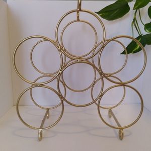 Gold Wine Rack